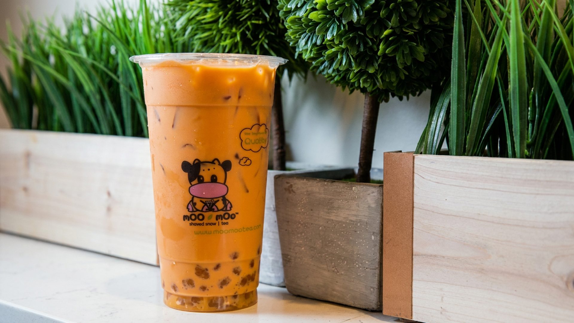 Milk tea and boba