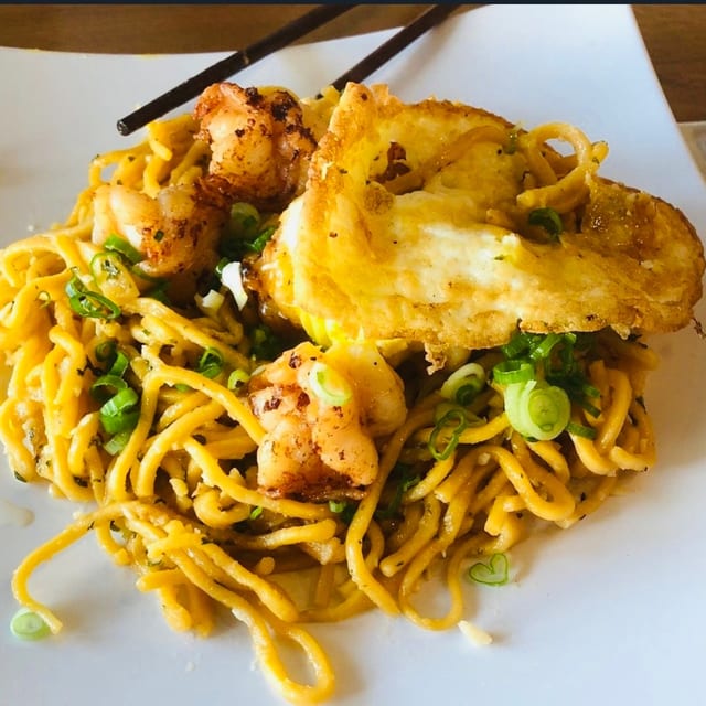 Shrimp Garlic Noodles.