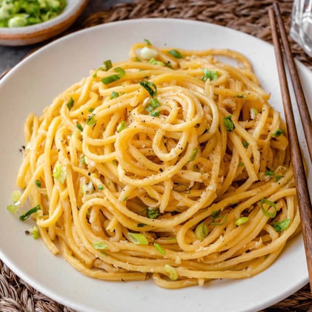 Plain Garlic Noodles.