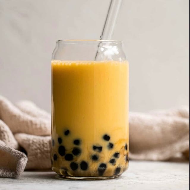 Mango Milk Tea.