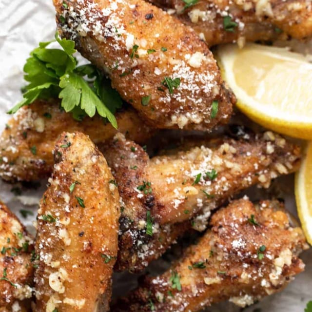 Garlic Parmesan Wings.